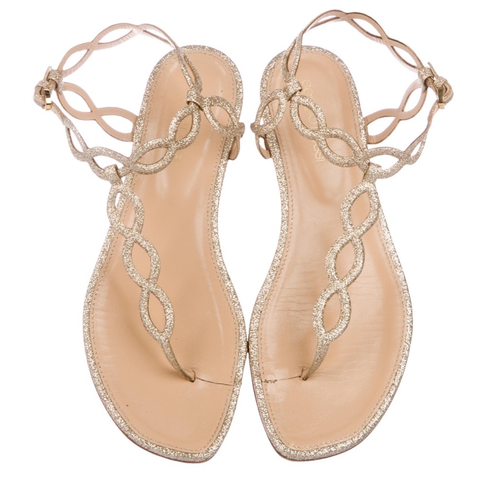 Sergio Rossi Glitter Sandals